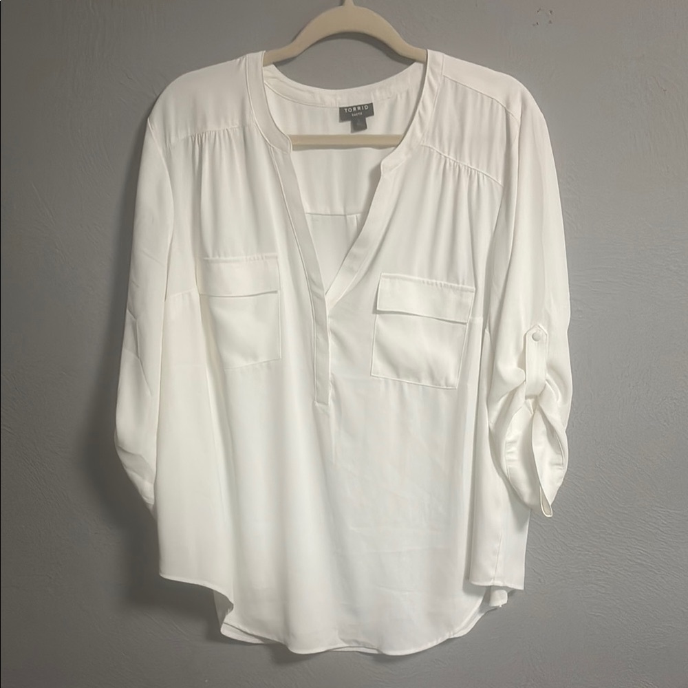 Elegant White Women's Top